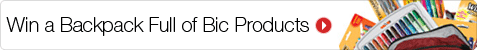 Win a Backpack Full of Bic Supplies