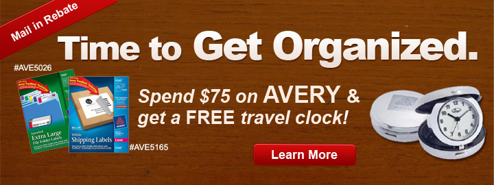 Avery - get organized