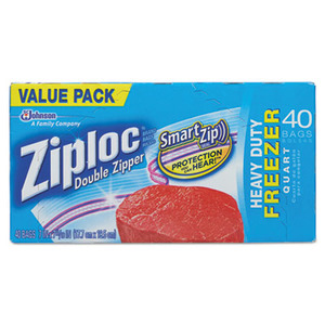 Ziploc Heavy Duty Freezer Bags, Gallon Size (Double Zipper) 152 Bags (4 x  38)